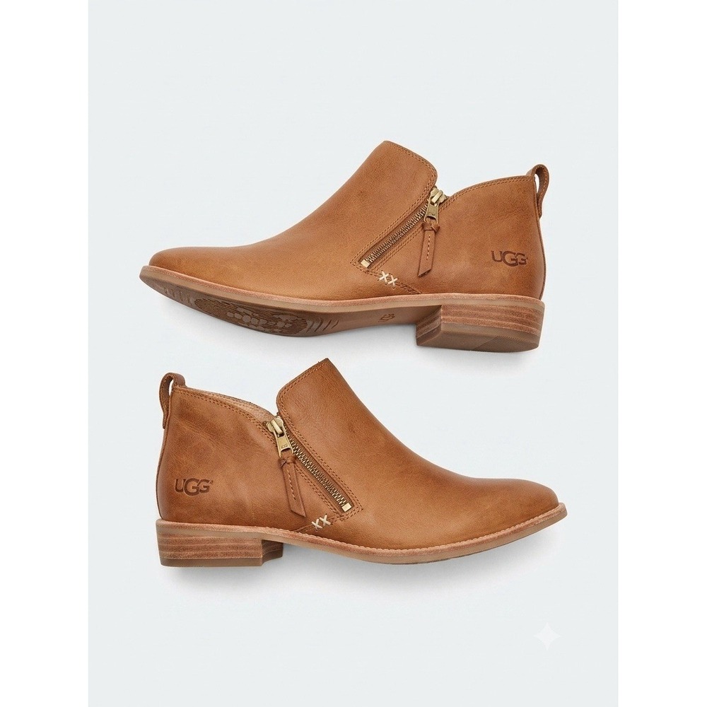 ugg ankle boots size 9 Women's Boho Pointed Toe Western Leather Brown